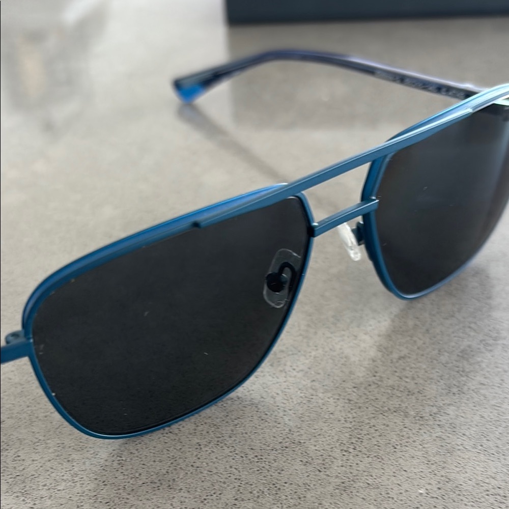 Blue Aviator Sunglasses